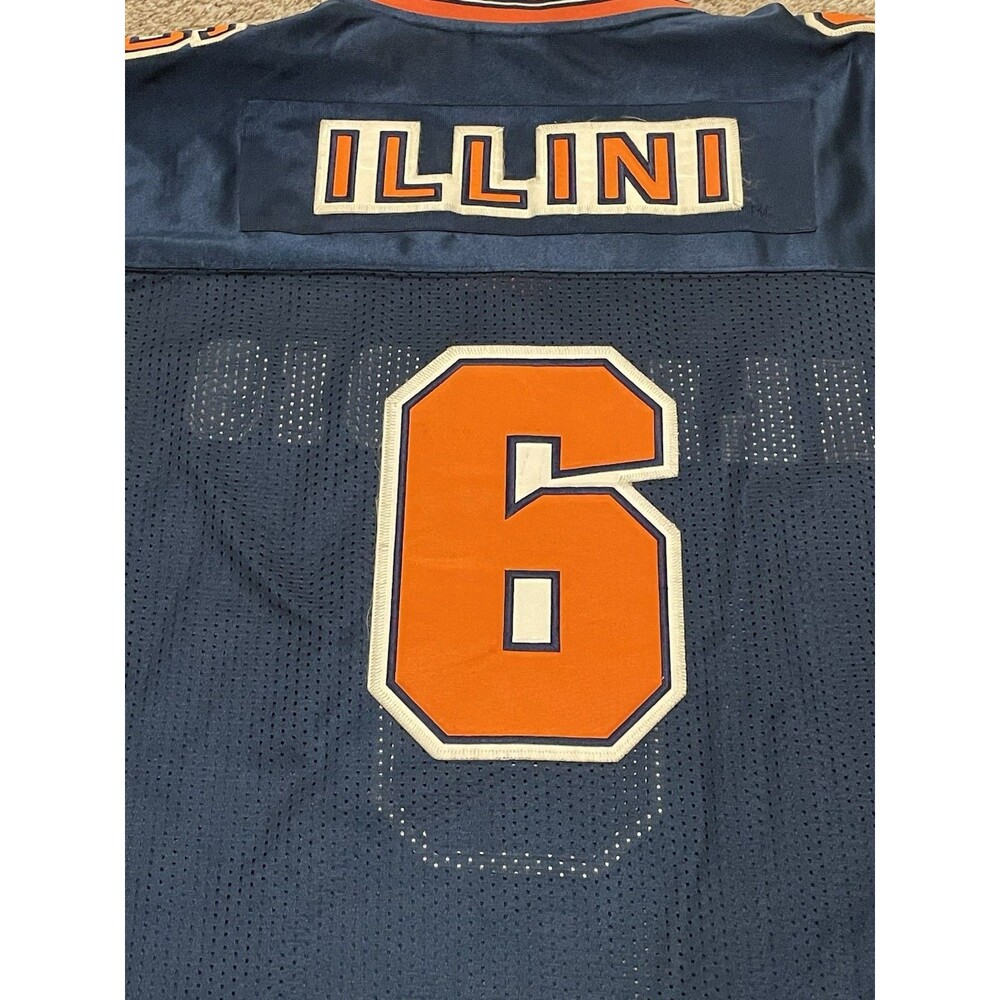 Vintage Nike NCAA University Illinois Fighting Illini #7 Football Jersey XL - Picture 3 of 5
